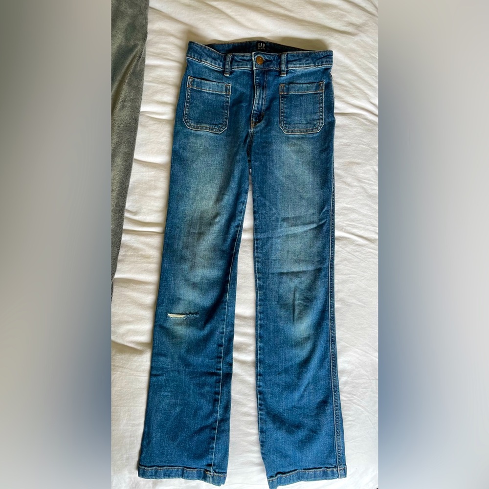 3/$15 GAP stretch high rise flare 16 regular fits like a 14/16